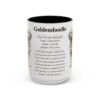 15oz Goldendoodle Mug, Black, front view