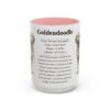 15oz Goldendoodle Mug, Pink, front view
