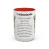 15oz Goldendoodle Mug, Red, front view