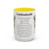15oz Goldendoodle Mug, Yellow, front view