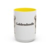 15oz Goldendoodle Mug, Yellow, front view