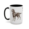 15oz Gordon Setter Mug, Black, left side view
