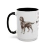 15oz-gordon-setter-mug-humor-black-left 15oz Funny Gordon Setter Mug, Black, left side view