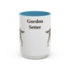 15oz Gordon Setter Mug, Light Blue, front view