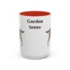 15oz Gordon Setter Mug, Red, front view
