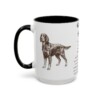 15oz Gordon Setter Mug, Black, left side view