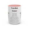 15oz Gordon Setter Mug, Pink, front view