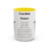 15oz Gordon Setter Mug, Yellow, front view