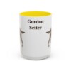 15oz Gordon Setter Mug, Yellow, front view