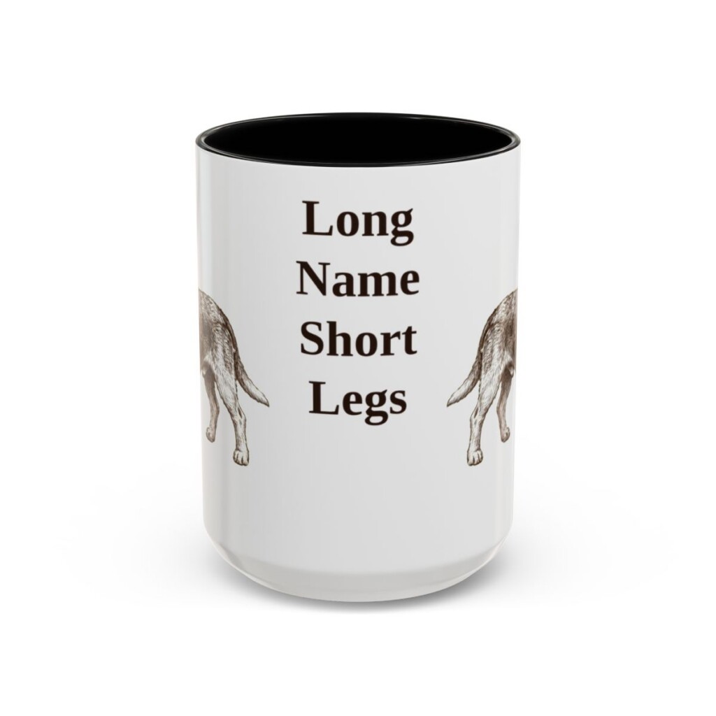 15oz-grand-basset-griffon-vendeen-mug-humor-black-front 15oz Funny Grand Basset Griffon Vendeen Mug, Black, front view