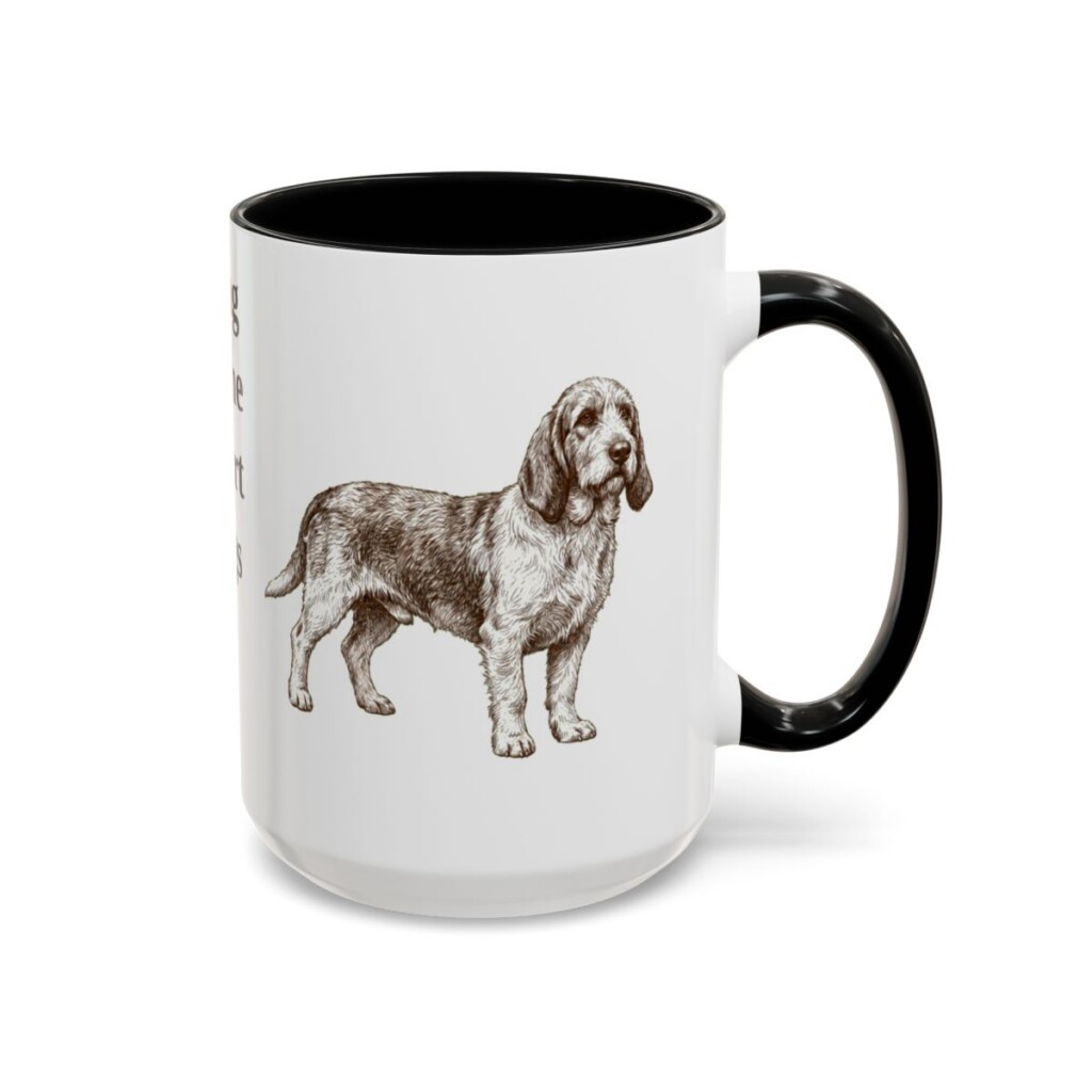 15oz-grand-basset-griffon-vendeen-mug-humor-black-right 15oz Funny Grand Basset Griffon Vendeen Mug, Black, right side view