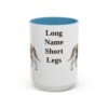 15oz-grand-basset-griffon-vendeen-mug-humor-light-blue 15oz Funny Grand Basset Griffon Vendeen Mug, Light Blue, front view