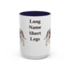 15oz-grand-basset-griffon-vendeen-mug-humor-navy 15oz Funny Grand Basset Griffon Vendeen Mug, Navy, front view