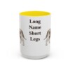 15oz-grand-basset-griffon-vendeen-mug-humor-yellow 15oz Funny Grand Basset Griffon Vendeen Mug, Yellow, front view