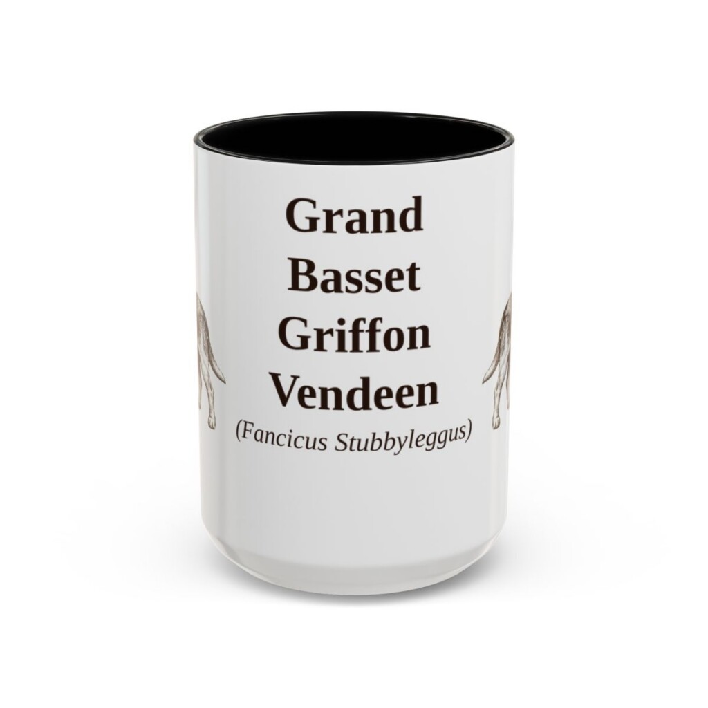 15oz-grand-basset-griffon-vendeen-mug-latin-black-front 15oz Grand Basset Griffon Vendeen Latin Mug, Black, front view
