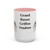 15oz-grand-basset-griffon-vendeen-mug-pink 15oz Grand Basset Griffon Vendeen Mug, Pink, front view