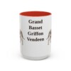 15oz-grand-basset-griffon-vendeen-mug-red 15oz Grand Basset Griffon Vendeen Mug, Red, front view