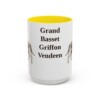 15oz-grand-basset-griffon-vendeen-mug-yellow 15oz Grand Basset Griffon Vendeen Mug, Yellow, front view