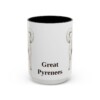15oz-great-pyrenees-mug-black-front 15oz Great Pyrenees Mug, Black, front view