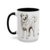 15oz-great-pyrenees-mug-black-left 15oz Great Pyrenees Mug, Black, left side view