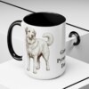15oz Great Pyrenees Dog Dad Mug, Black, lifestyle photo