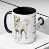 15oz-great-pyrenees-mug-humor-black-context-2 15oz Funny Great Pyrenees Mug, Black, lifestyle photo
