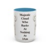 15oz-great-pyrenees-mug-humor-light-blue 15oz Funny Great Pyrenees Mug, Light Blue, front view