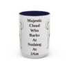 15oz-great-pyrenees-mug-humor-navy 15oz Funny Great Pyrenees Mug, Navy, front view