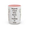 15oz-great-pyrenees-mug-humor-pink 15oz Funny Great Pyrenees Mug, Pink, front view