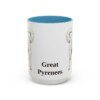 15oz-great-pyrenees-mug-light-blue 15oz Great Pyrenees Mug, Light Blue, front view