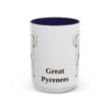 15oz-great-pyrenees-mug-navy 15oz Great Pyrenees Mug, Navy, front view