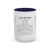 15oz Great Pyrenees Mug, Navy, front view