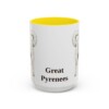 15oz-great-pyrenees-mug-yellow 15oz Great Pyrenees Mug, Yellow, front view