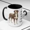 15oz Funny Greater Swiss Mountain Dog Mug, Black, lifestyle photo