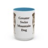 15oz-greater-swiss-mountain-dog-mug-light-blue 15oz Greater Swiss Mountain Dog Mug, Light Blue, front view