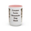 15oz-greater-swiss-mountain-dog-mug-mom-pink 15oz Greater Swiss Mountain Dog Dog Mom Mug, Pink, front view