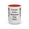 15oz-greater-swiss-mountain-dog-mug-mom-red 15oz Greater Swiss Mountain Dog Dog Mom Mug, Red, front view