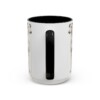 15oz Funny Greyhound Mug, Black, back view