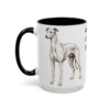15oz Funny Greyhound Mug, Black, left side view