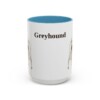 15oz Greyhound Mug, Light Blue, front view