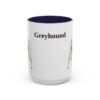 15oz Greyhound Mug, Navy, front view