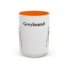 15oz Greyhound Mug, Orange, front view