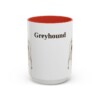 15oz Greyhound Mug, Red, front view