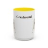 15oz Greyhound Mug, Yellow, front view