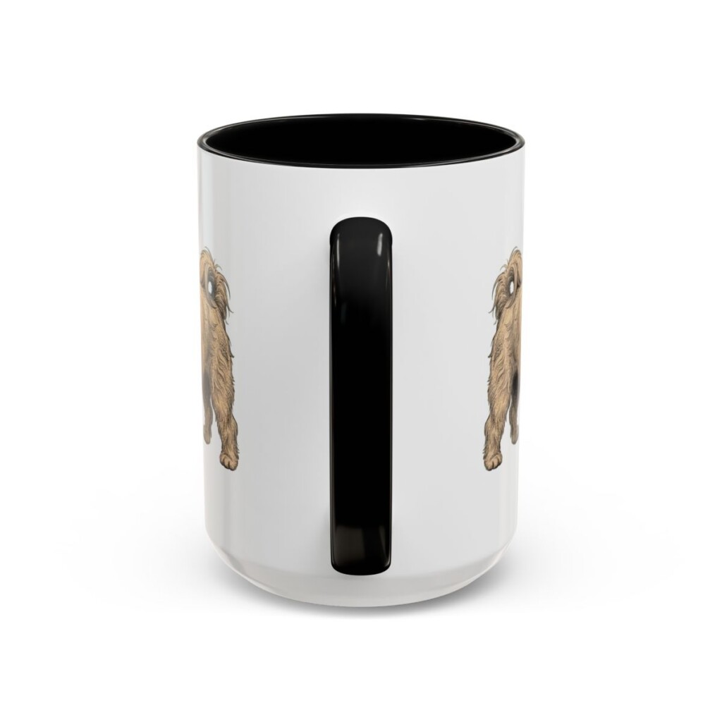 15oz Havanese Mug, Black, back view