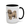 15oz Havanese Dog Dad Mug, Black, right side view