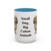 15oz-havanese-mug-humor-light-blue 15oz Funny Havanese Mug, Light Blue, front view