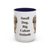 15oz-havanese-mug-humor-navy 15oz Funny Havanese Mug, Navy, front view