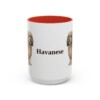 15oz Havanese Mug, Red, front view