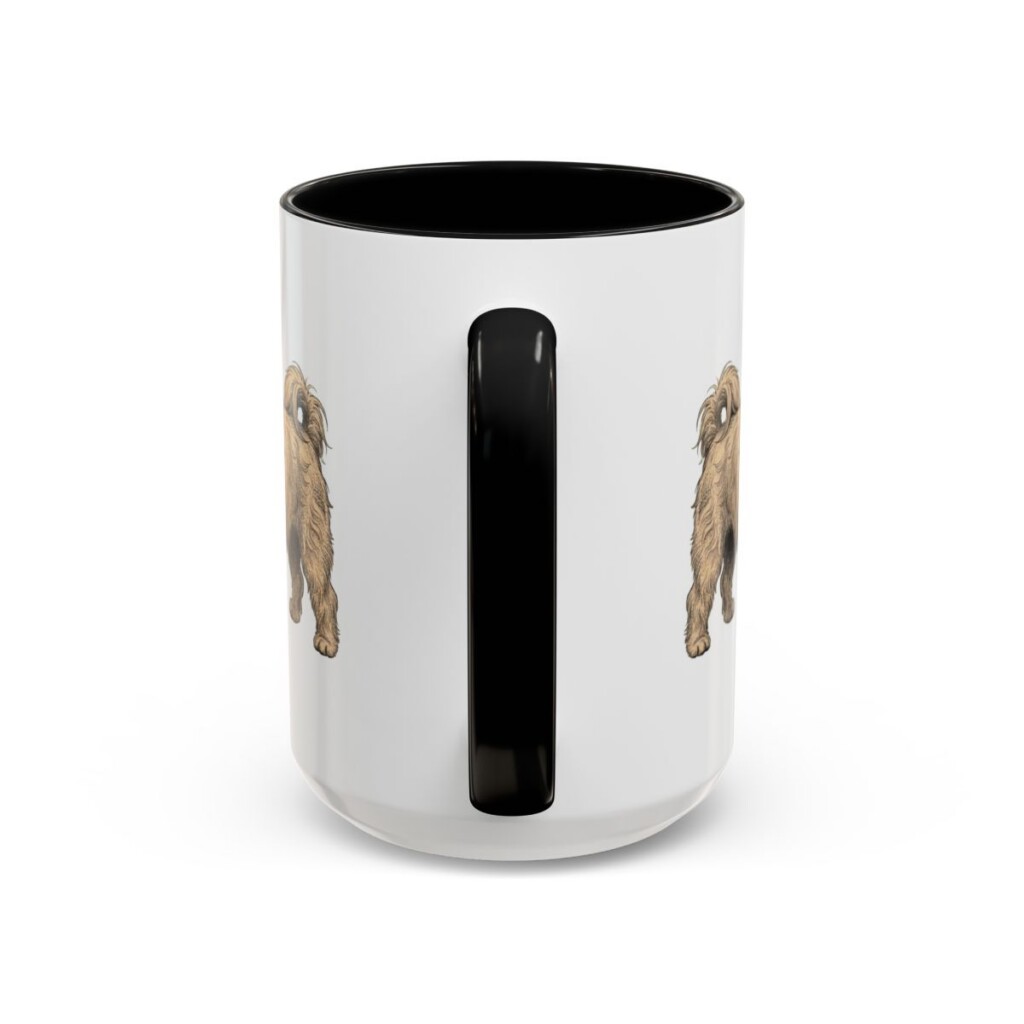 15oz Havanese Mug, Black, back view